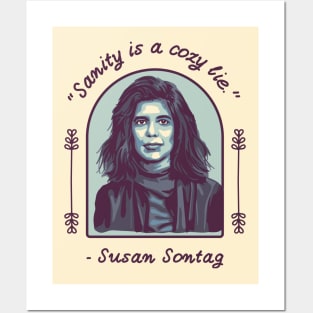 Susan Sontag Portrait and Quote Posters and Art